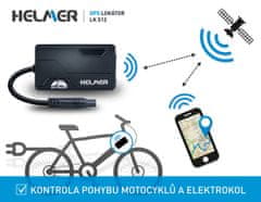 Helmer GPS lokátor pro motocykly a elektrokola Helmer LK 512