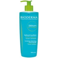 Bioderma Čisticí pěnivý gel pro smíšenou až mastnou pleť Sébium Gel Moussant (Purifying And Foaming Gel) (Objem 500 ml)