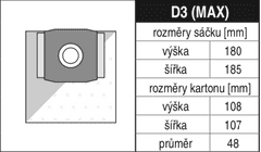 Jolly - MaT Elektra Sáčky do vysavače D3