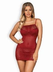 Obsessive Elegantní košilka Lividia chemise - Obsessive červená S/M