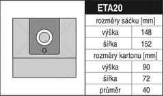 Jolly - MaT Elektra Sáčky do vysavače ETA 20