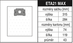 Jolly - MaT Elektra Sáčky do vysavače ETA 21 MAX