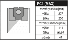 Jolly - MaT Elektra Sáčky do vysavače PC 1 MAX