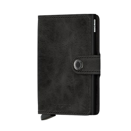 Secrid Černá peněženka SECRID Miniwallet Vintage MV-Black Secrid