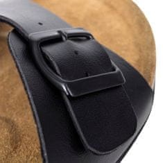 Greatstore Dámské bio korkové sandály s 1 přezkou černé velikost 38