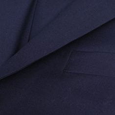 Greatstore Třídílný pánský business oblek, vel. 50, námořnická modř