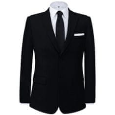 Greatstore Pánský dvoudílný business oblek černý, vel. 56