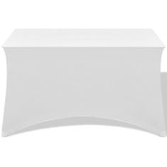 Vidaxl Strečový návlek na stůl 2 ks 120x60,5x74 cm bílý