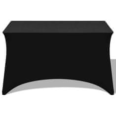 Vidaxl Strečový návlek na stůl 2 ks 183x76x74 cm černá