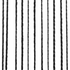 Greatstore Provázkové záclony, 2 ks, 140x250 cm, černá