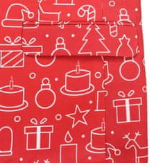 Greatstore 2dílný pánský vánoční oblek a kravata velikost 50 dárky červený
