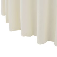 Greatstore Rautové sukně s řasením 2 ks krémové 150 x 74 cm