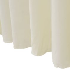 Greatstore Rautové sukně s řasením 2 ks krémové 120 x 60,5 x 74 cm