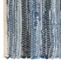 Greatstore Prostírání 4 ks chindi džínová modrá 30 x 45 cm bavlna