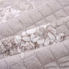 Greatstore Přikrývka taupe 220 x 240 cm prošívaná ultrasonic textil