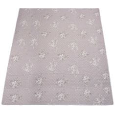 Greatstore Přikrývka taupe 220 x 240 cm prošívaná ultrasonic textil