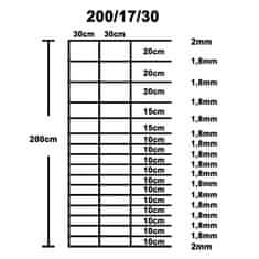 Greatstore Zahradní plot pozinkovaná ocel 50 m 200 cm