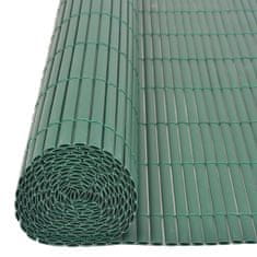 Vidaxl Oboustranný zahradní plot PVC 90 x 500 cm zelený