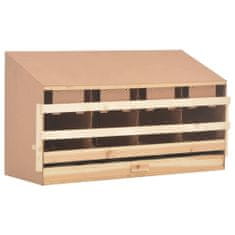 Vidaxl Snáškové hnízdo 4 boxy 106 x 40 x 59 cm masivní borovice