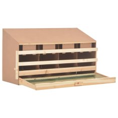 Vidaxl Snáškové hnízdo 4 boxy 106 x 40 x 59 cm masivní borovice