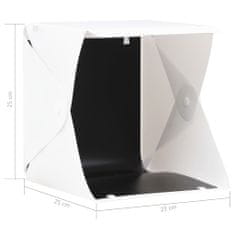 Greatstore Skládací LED softbox pro foto studio 23 x 25 x 25 cm bílý