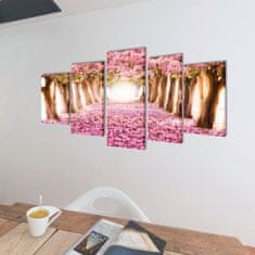shumee Sada obrazů, tisk na plátně, třešňový květ, 100 x 50 cm