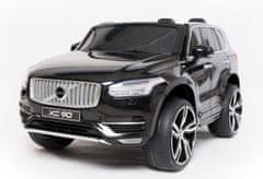 Beneo Elektrické autíčko Volvo XC90, čalouněný sedák, 2,4 GHz DO, klíč, 2 X MOTOR, dvoumístné, černé, USB