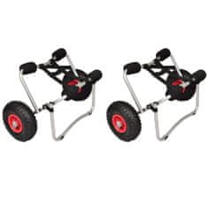 shumee VidaXL přepravní vozíky na kajaky 2 ks hliníkové