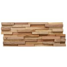 Greatstore 3D nástěnné obkladové panely 20 ks masivní teak 2 m2