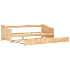 Vidaxl Rám vysouvací postele/pohovky borové dřevo 90 x 200 cm