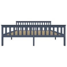Greatstore Rám postele šedý masivní borové dřevo 180 x 200 cm