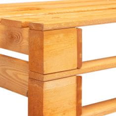 Petromila Zahradní lavice z palet dřevo medově hnědá