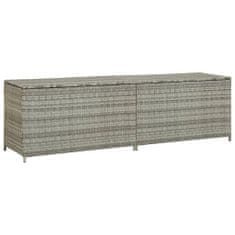 Vidaxl vidaXL Zahradní box Poly Rattan 200 x 50 x 60 cm Šedý