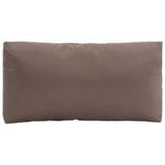 Greatstore Čalouněná poduška na opěradlo taupe 80 x 40 x 20 cm textil