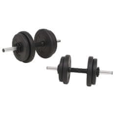 Greatstore Sada činek barbell a dumbbell 30 kg