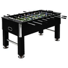 Greatstore Stolní fotbal ocel 60 kg 140x74,5x87,5 cm černý