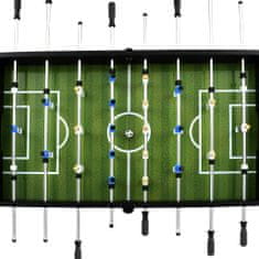 Greatstore Stolní fotbal ocel 60 kg 140x74,5x87,5 cm černý