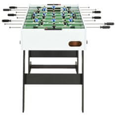 Greatstore Skládací stolní fotbal 121 x 61 x 80 cm bílý