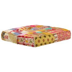 Vidaxl Pouf 100 x 100 x 20 cm patchwork textil