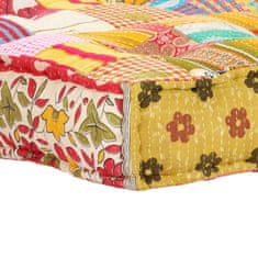 Vidaxl Pouf 100 x 100 x 20 cm patchwork textil