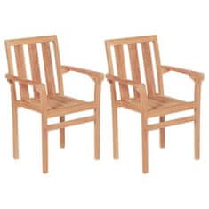 Greatstore 3dílný bistro set masivní teak