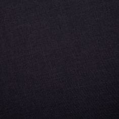 Greatstore 2místná pohovka textilní čalounění černá