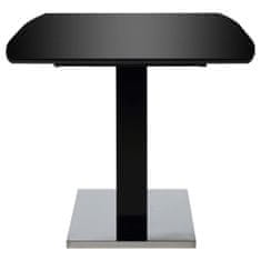 Greatstore Jídelní stůl vysoký lesk černý 180 x 90 x 76 cm MDF
