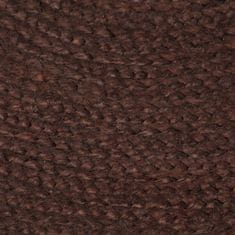 Vidaxl Ručně vyrobený koberec z juty kulatý 90 cm hnědý