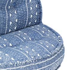 Greatstore Pouf 100 x 20 cm indigový textil