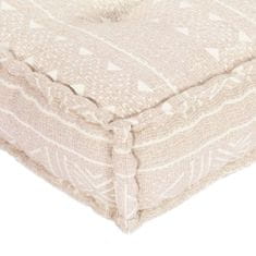 Vidaxl Pouf 100 x 100 x 20 cm indigový textil