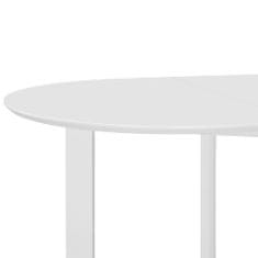 Greatstore Rozkládací jídelní stůl bílý (75–180) x 75 x 74 cm MDF