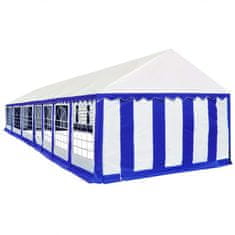 Greatstore Zahradní altán PVC 6 x 14 m modrý a bílý