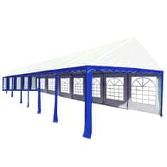 Greatstore Zahradní altán PVC 6 x 14 m modrý a bílý