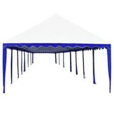 Greatstore Zahradní altán PVC 6 x 14 m modrý a bílý